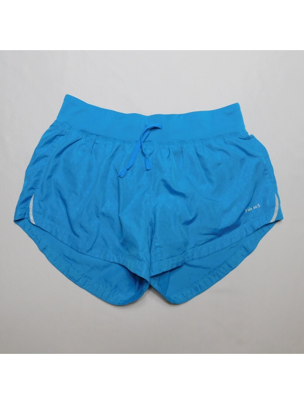Hind Women's Electric Blue Geometric Print Running Workout Shorts Size Small S